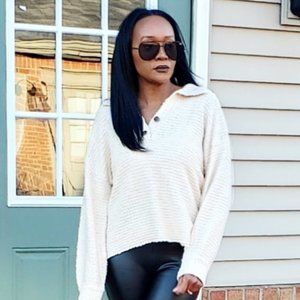 Oatmeal pull over sweater